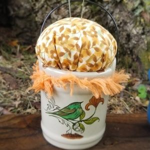 Bird Pincushion Sewing Needle Art Handmade